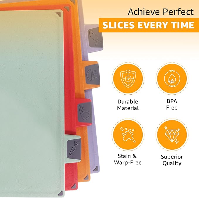 4-Piece Non-Toxic Cutting Board Set - Image 5