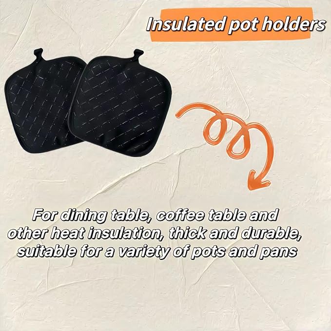 Oven Mitts and Pan Racks 4-Piece Set, Extended Kitchen Oven Mitts and Pan Racks - Image 3