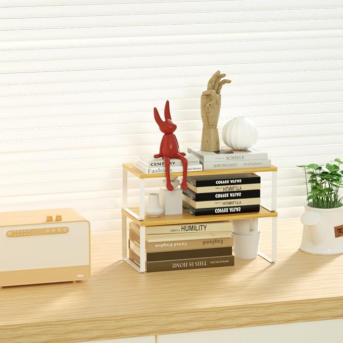 NEX Kitchen Cabinet and Counter Shelf Organizer, Stackable & Expandable - Image 7