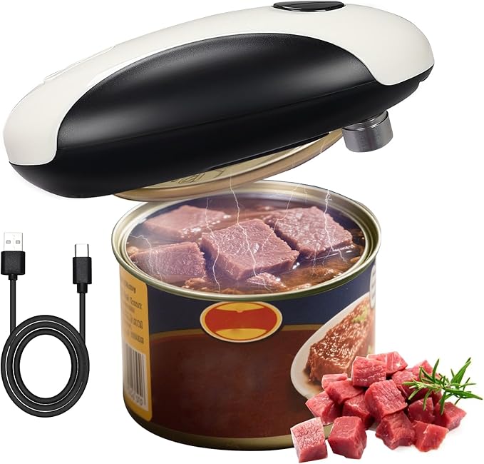 Rechargeable Electric Can Opener, Portable Gadgets Side Automatic Opener Can by HappyThanksgivingDay