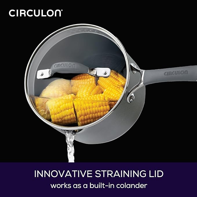 Circulon Radiance Hard-Anodized Nonstick Saucepan, Durable Nonstick Cookware - Image 4