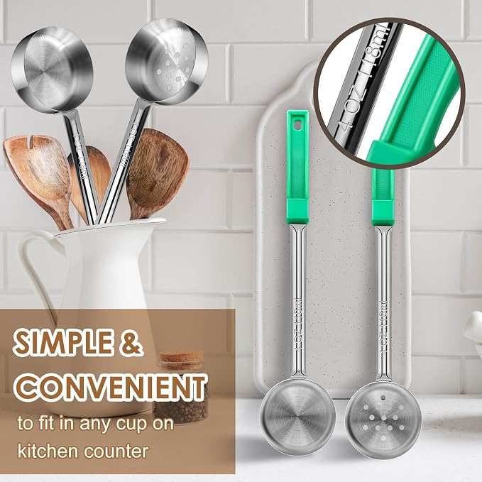 4 Ounce Stainless Steel Portion Control Ladle Spoon - Image 4