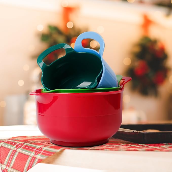BoxedHome 4 Pack Nesting Mixing Bowl Christmas Set - Image 6
