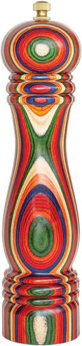 Baltique Marrakesh Pepper Grinder – 8 Inch Colorful Wooden Pepper Mill by TotallyBamboo