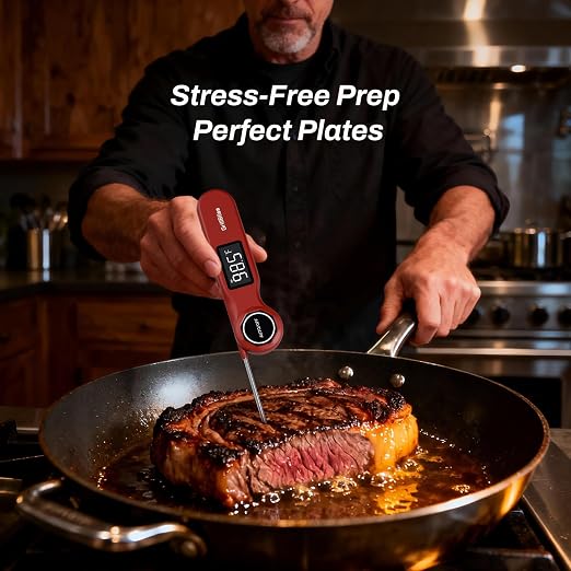 Instant Read Meat Thermometer, GrillBliss USB-C Rechargeable Digital Food - Image 7