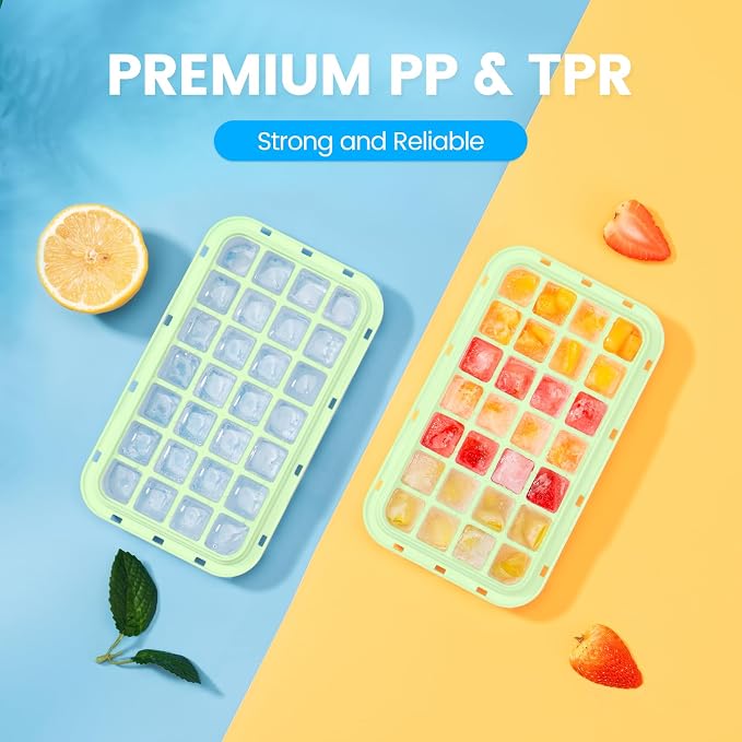 PHINOX Ice Cube Tray With Lid and Bin, Ice Trays - Image 7