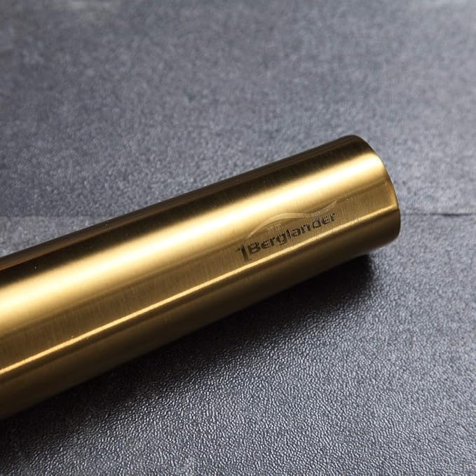 Berglander Gold Rolling Pin, 16.7 Inches Stainless Steel Matte Finish - Image 4
