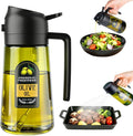 2 in 1 Olive Oil Sprayer for Cooking, 16 Oz Olive Oil Dispenser Bottle for by WANKODA
