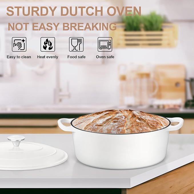 E-far 7QT Oval Dutch Oven Pot - Image 7