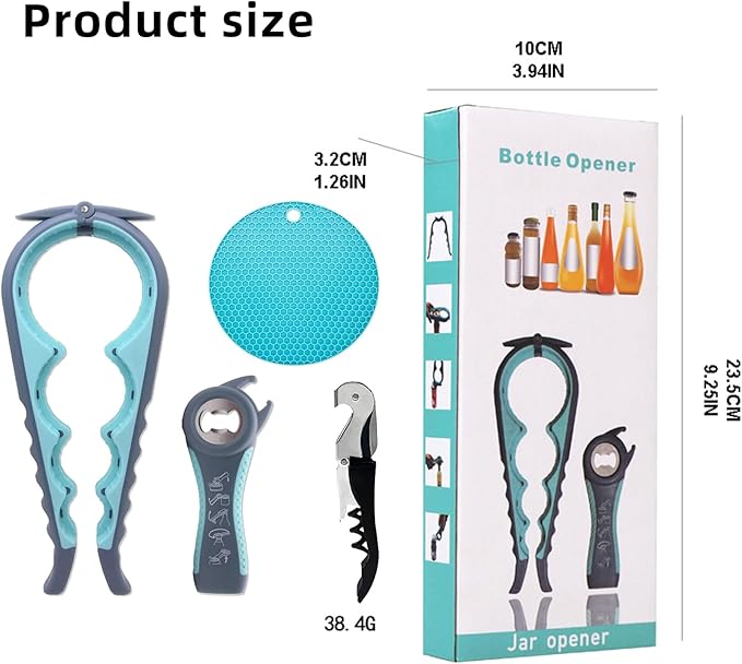 Bottle Opener for Arthritic Hand, Jar Opener for Old People, Those - Image 6
