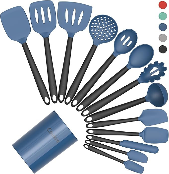 Coukre Silicone Kitchen Cooking Utensils Set by Coukre