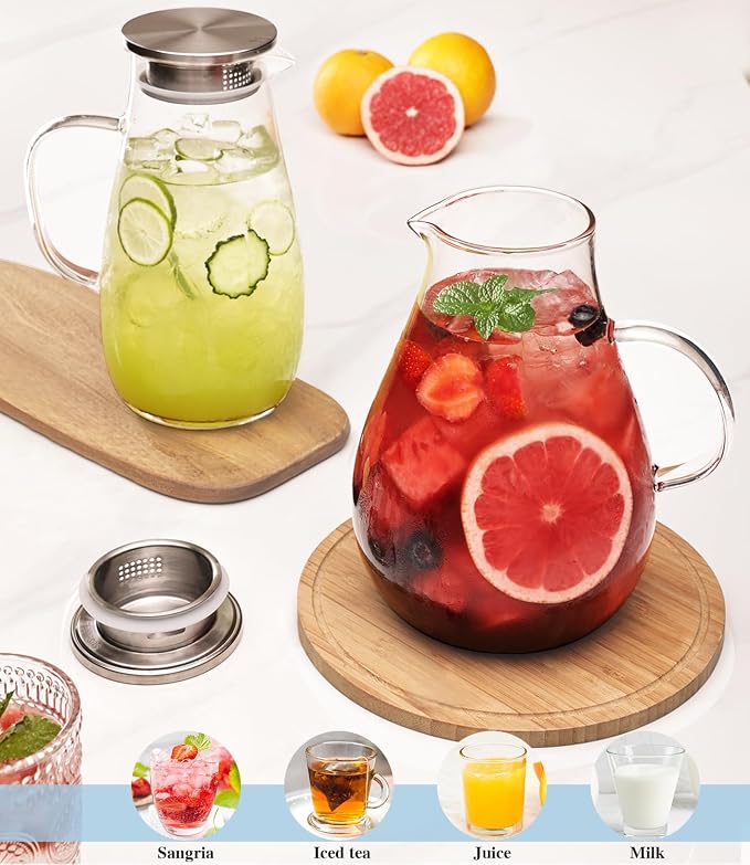 LUNA & MANTHA Glass Pitcher - Image 6