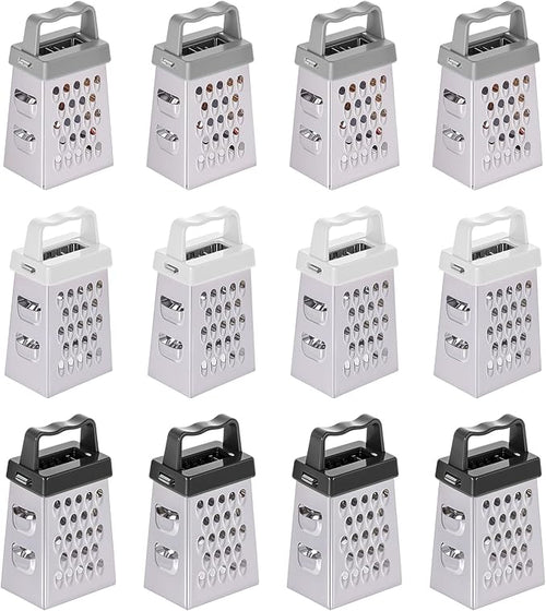 12 Pcs Mini Cheese Grater Stainless Steel Box Grater by Unknown