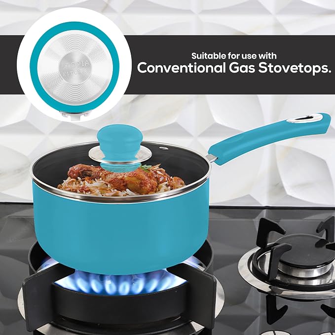 Utopia Kitchen Nonstick Stock Pot Saucepan Set - Image 3