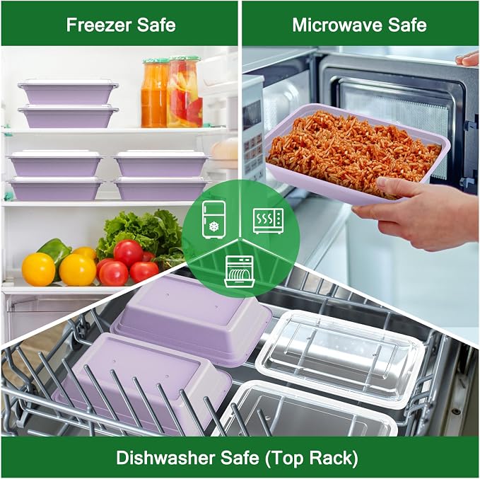 50 Pack 32 oz Meal Prep Containers Reusable - Image 5