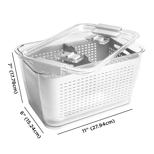 Kitchen Spaces Colander Bin, Produce Saver, Fridge Organizer - Image 2