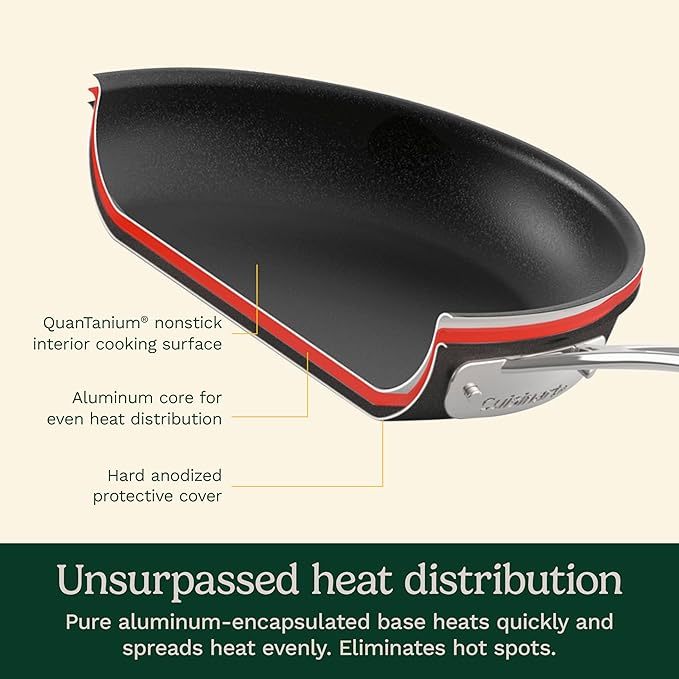 Cuisinart 17-Piece Pots and Pans Set, Non Stick Hard Anodized Cookware Set - Image 6
