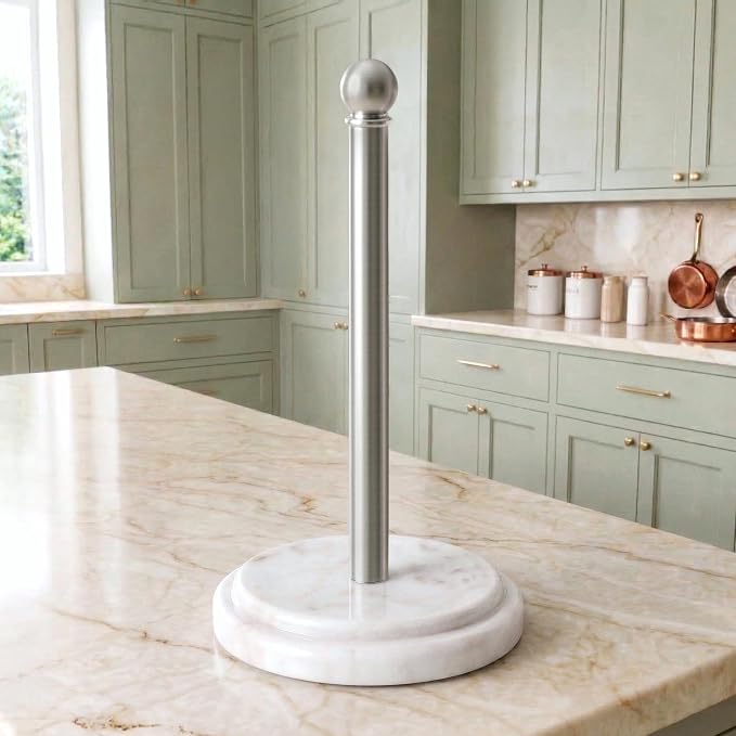 KES Anti-Slip Marble Paper Towel Holder Countertop by KES
