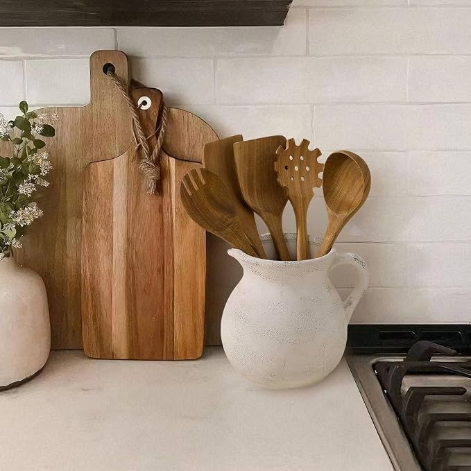 MIYUKI Rustic Kitchen Utensil Holder - Image 6
