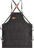 Aoomzoon Canvas Aprons for Men Chef Apron, Work Apron - 16oz Heavy Duty Cross by Aoomzoon