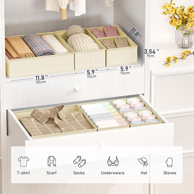 DIMJ Drawer Organizer Clothes Storage - Image 2