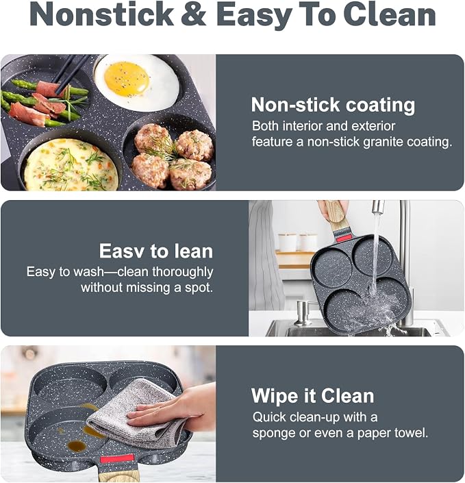 4‑Cup Nonstick Egg Pan Set - Image 5