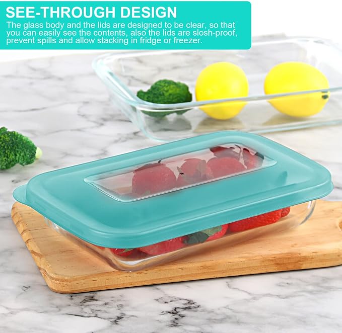 KOMUEE 8 Pieces Glass Baking Dish - Image 5