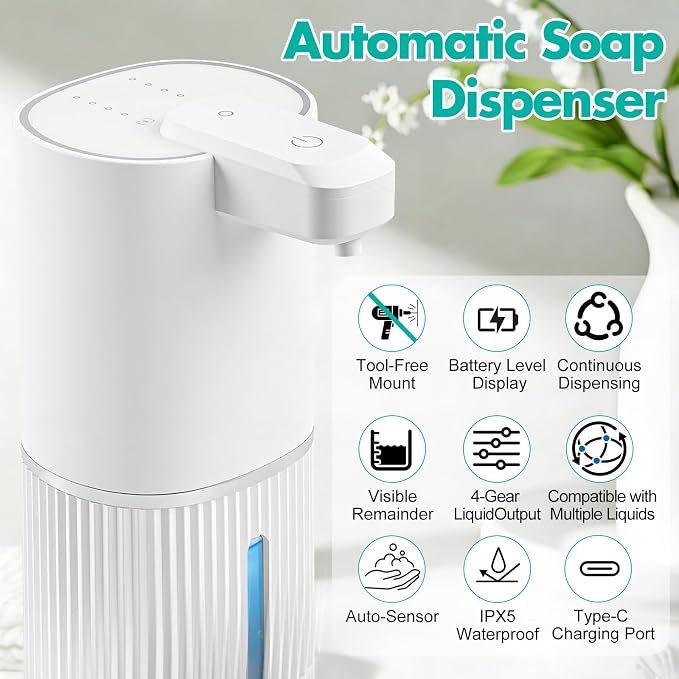 Automatic Soap Dispenser, Foaming Soap Dispenser Touchless - Image 2