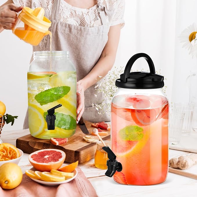 Havawish 2 Pcs 1 Gallon Plastic Beverage Dispenser - Image 4