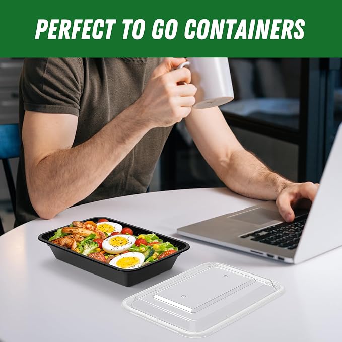 Dealusy 50 Pack 28 oz Meal Prep Containers Reusable - Image 7