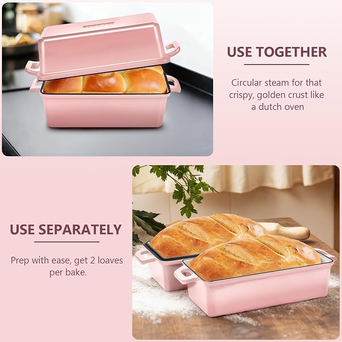 Wildone Enameled Cast Iron Bread Loaf Pan - Image 3
