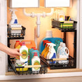 Under Sink Organizer, Heavy-Duty & Rust-Resistant Carbon Steel Metal, 2 Tier by Unknown
