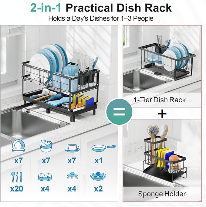 GSlife Large Dish Drying Rack - Image 4