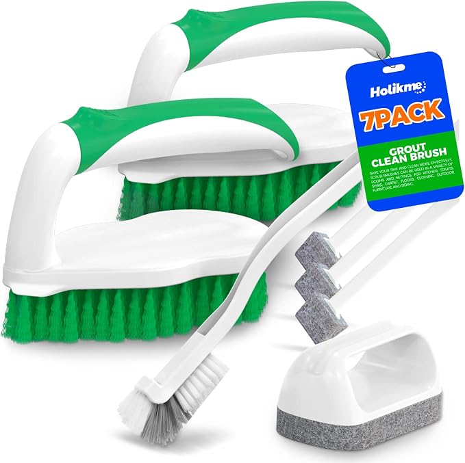 Holikme 7 Pack Deep Cleaning Brush Set, Scrub Pads by Holikme