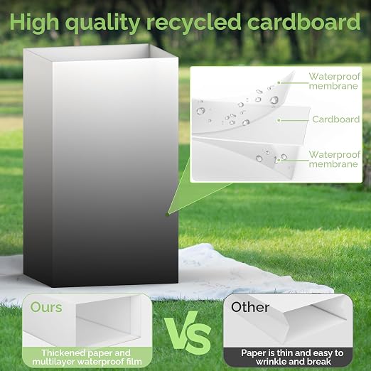 4 Pack Extra Large Disposable Trash Cans, Reusable Portable Garbage Can - Image 4
