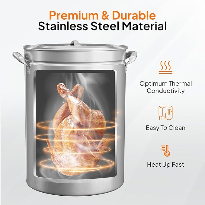 ROVSUN 44QT Stainless Steel Seafood Boil Pot - Image 2