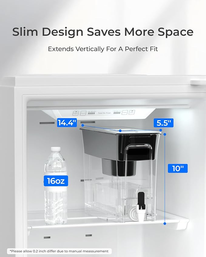Waterdrop 35-Cup Slim Water Filter Dispenser, Large Capacity Water Filter - Image 2