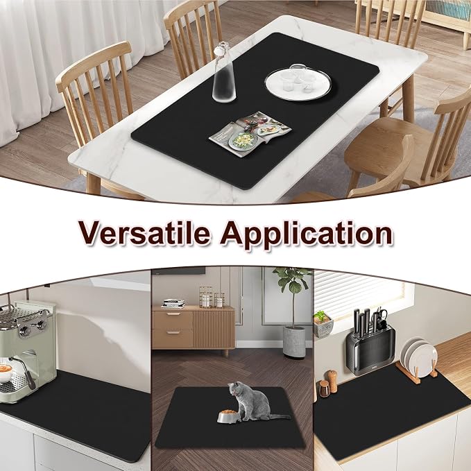 BLESWIN Dish Drying Mat for Kitchen, Coffee Station Mats - Image 6