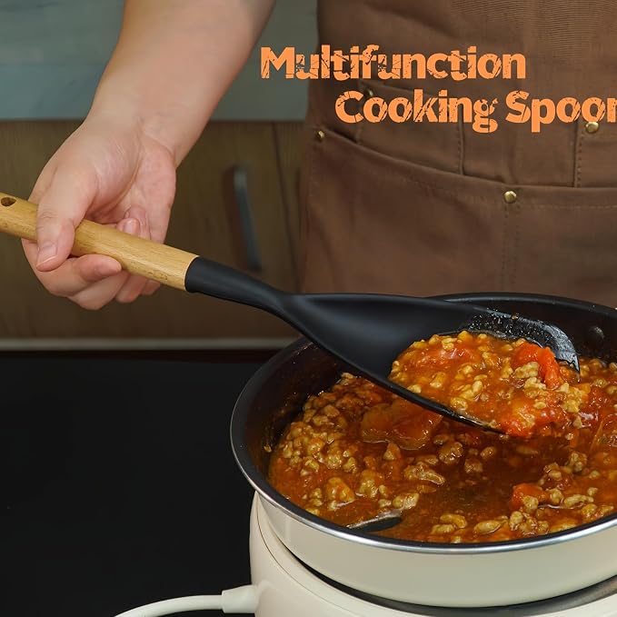 Large Silicone Kitchen Utensils Set, Heat Resistant and BPA Free Silicone - Image 4