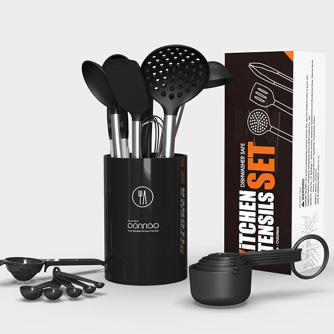 oannao Large Silicone Cooking Utensils Set - Image 4