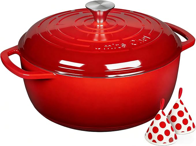 Umite Chef 6QT Enameled Cast Iron Dutch Oven - Image 9