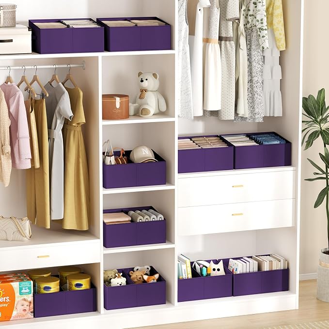 DIMJ Large Closet Shelf Organizer Bins 6 Packs - Image 5