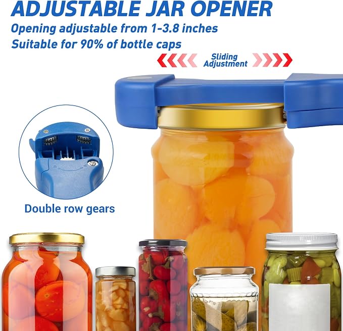 7 in 1 Jar Opener Bottle Opener and Wine Opener - Image 3