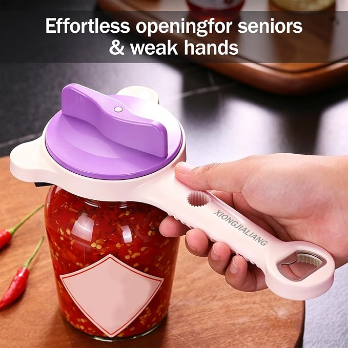Adjustable Jar Opener for Weak Hands, 4-in-1 Multi-Function Manual Bottle - Image 7