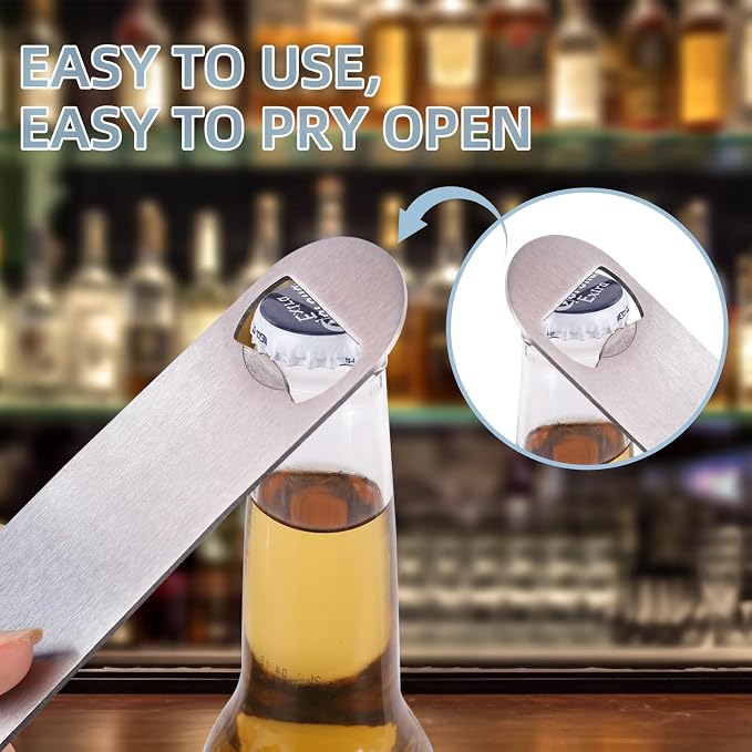 50 Pack Flat Beer Bottle Opener 7 inch Stainless Steel Flat Bottle Opener Beer - Image 4