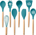Herogo 8 Pcs Non-Stick Silicone Kitchen Utensils Set, Heat-Resistant Food-Grade by Herogo