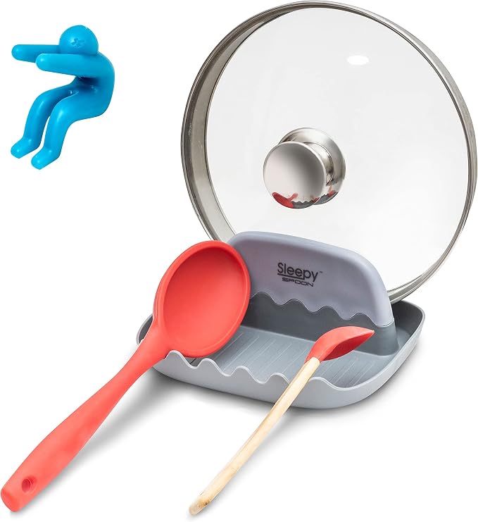 Spoon Rest for Kitchen Counter – Pot Lid Holder and Spoon Holder – Multipurpose by Unknown