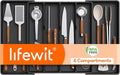 Lifewit Utensil Organizer for Kitchen Drawers, Expandable Cooking Utensil Tray by Lifewit