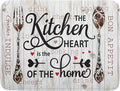 Giwawa 18"x24" Dish Drying Mat The Kitchen is The Heart of The Home- Knife Fork by Giwawa