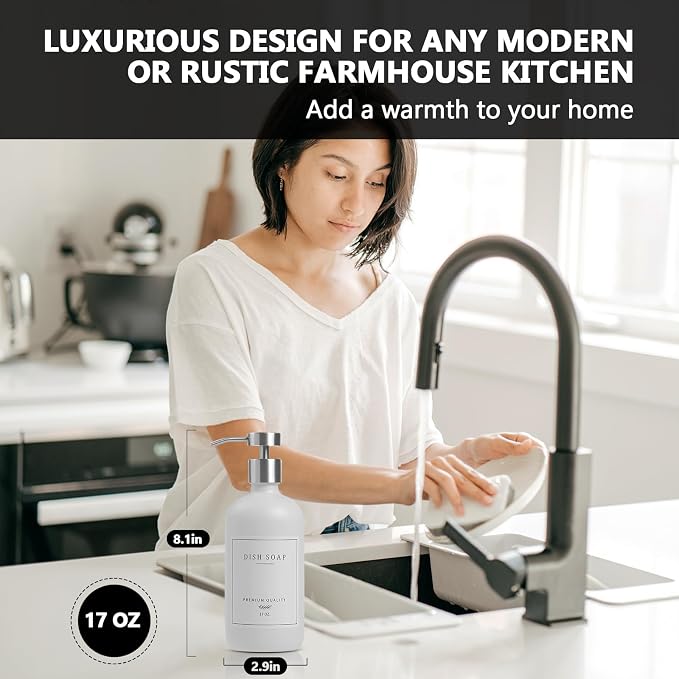 Glass Soap Dispenser Bathroom - Image 2